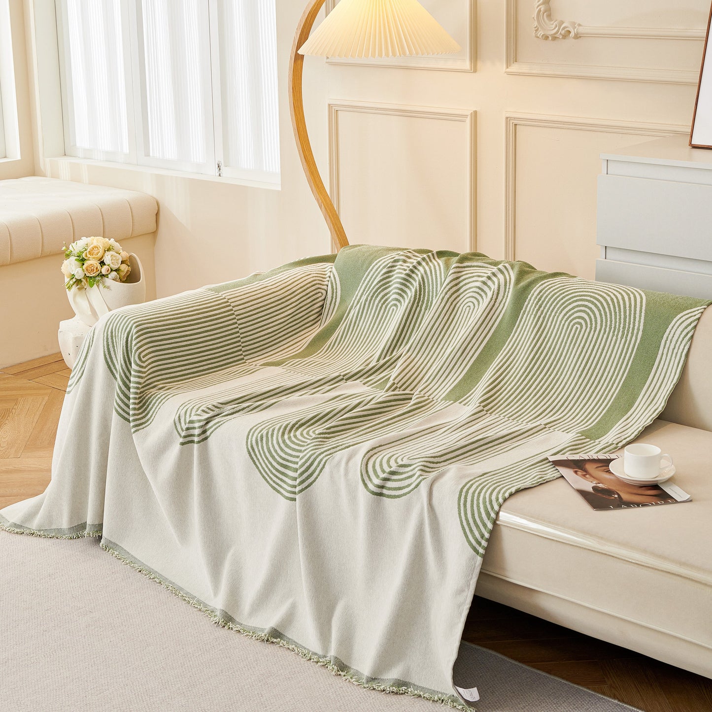 Chenille Boho Geometric Sofa Throw Cover Luxury Throws for Sofas Cat Proof Slipcovers Couch Covers
